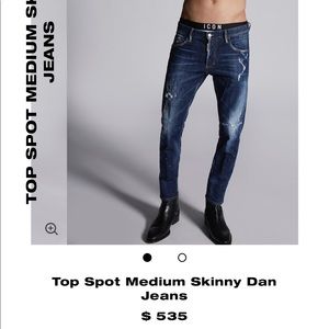 top spot medium skinny dan jeans